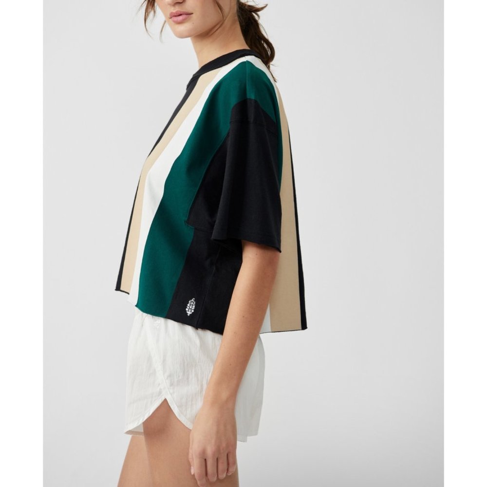 NWT FP Movement Inspire Tee Printed / Night Neon Combo - Picture 2 of 5